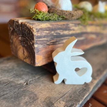 bunny, heart, decor, easter